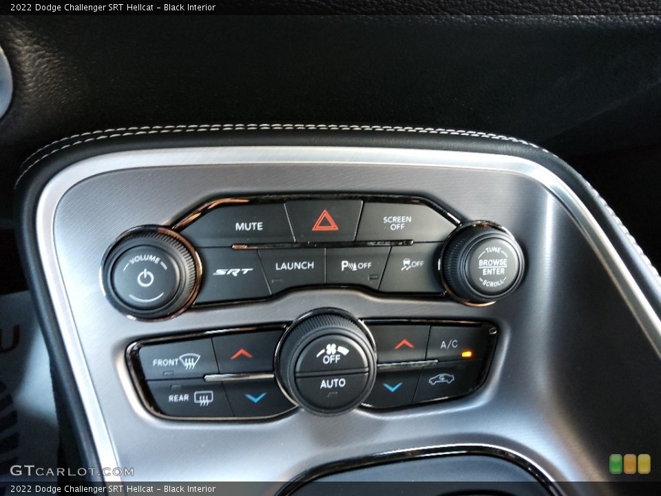 Black Interior Controls for the 2022 Dodge Challenger SRT Hellcat #145519958