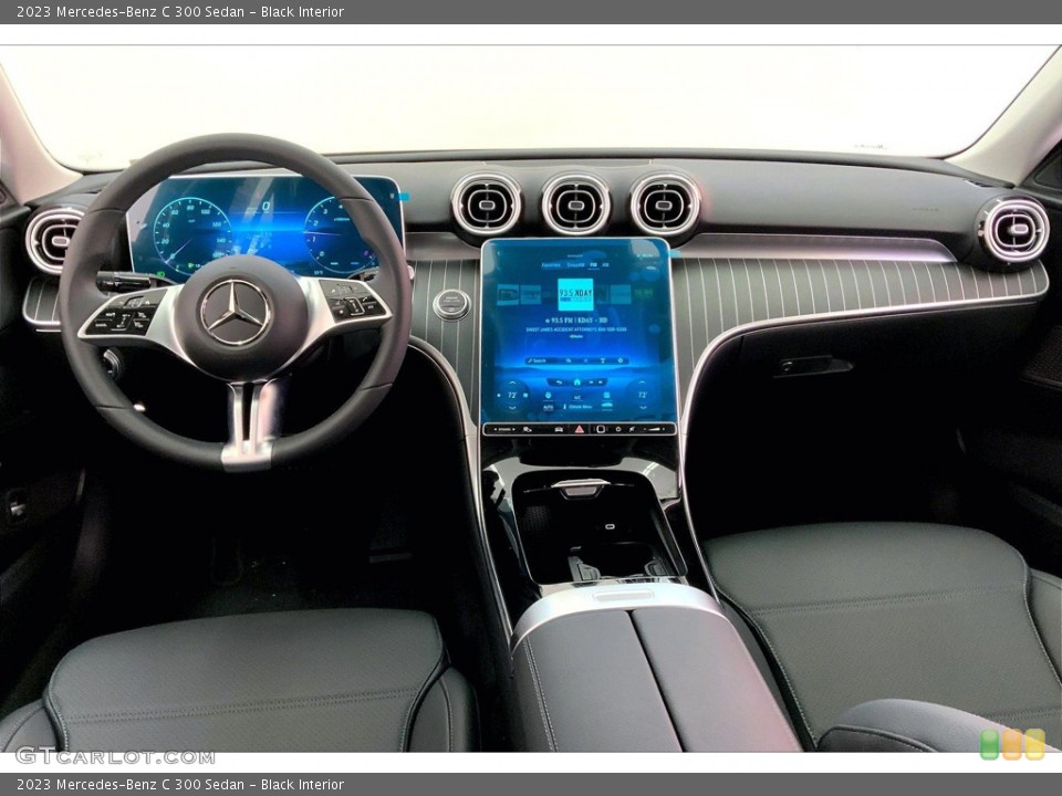 Black Interior Dashboard for the 2023 Mercedes-Benz C 300 Sedan #145520354