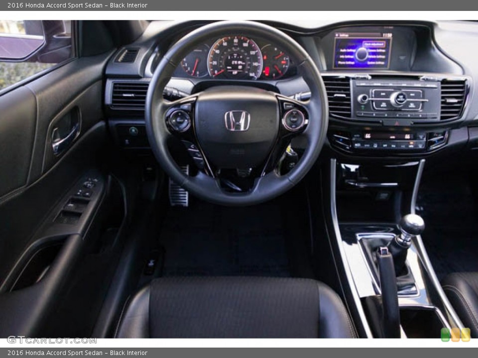Black Interior Dashboard for the 2016 Honda Accord Sport Sedan #145520762