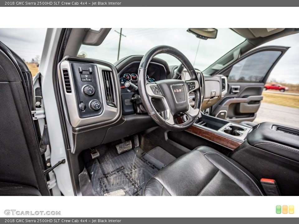 Jet Black Interior Front Seat for the 2018 GMC Sierra 2500HD SLT Crew Cab 4x4 #145521410