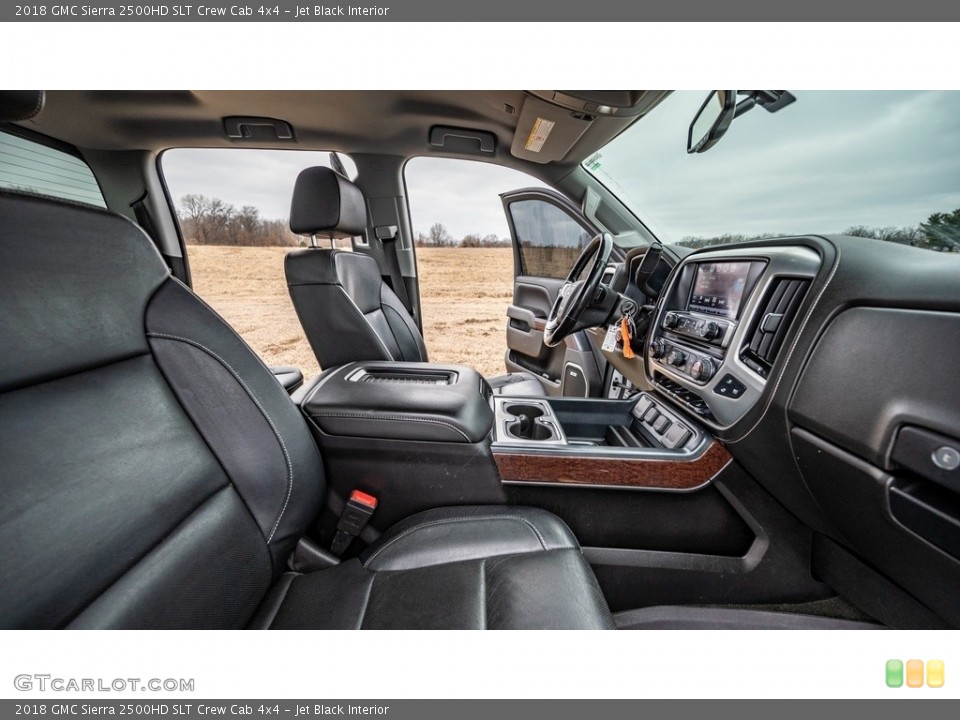 Jet Black Interior Front Seat for the 2018 GMC Sierra 2500HD SLT Crew Cab 4x4 #145521461