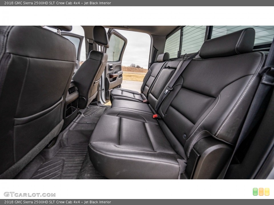 Jet Black Interior Rear Seat for the 2018 GMC Sierra 2500HD SLT Crew Cab 4x4 #145521533