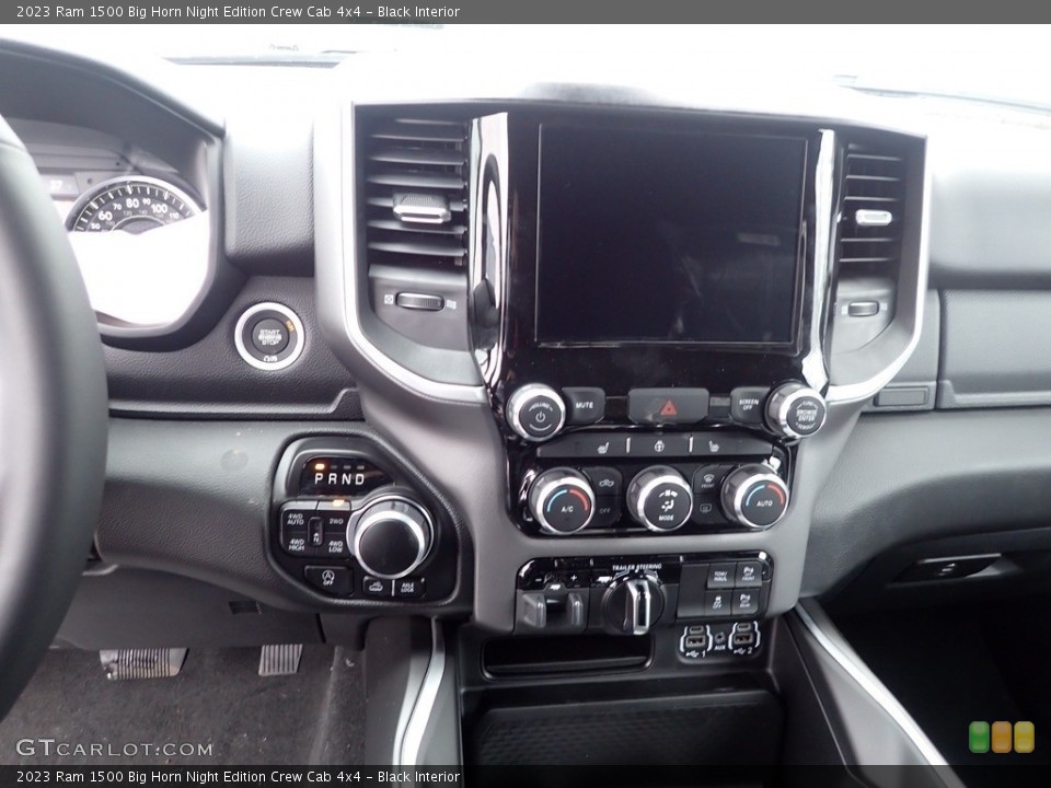Black Interior Controls for the 2023 Ram 1500 Big Horn Night Edition Crew Cab 4x4 #145522034