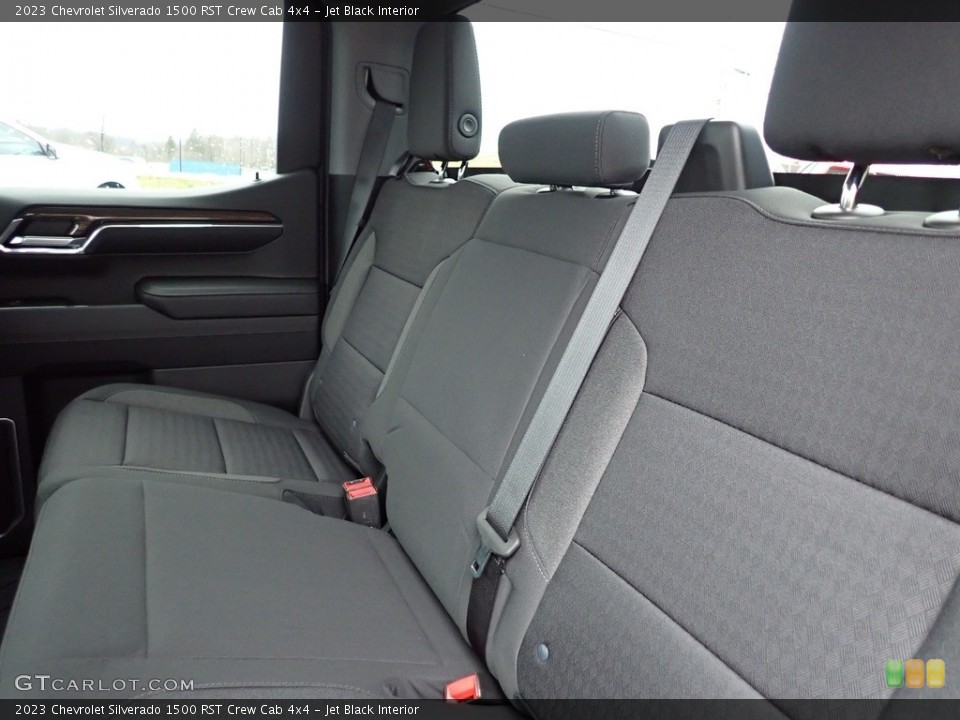 Jet Black Interior Rear Seat for the 2023 Chevrolet Silverado 1500 RST Crew Cab 4x4 #145522250