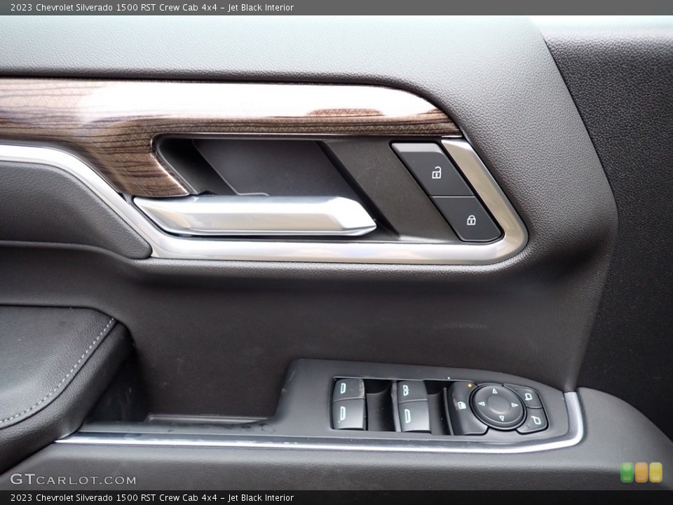 Jet Black Interior Door Panel for the 2023 Chevrolet Silverado 1500 RST Crew Cab 4x4 #145522292