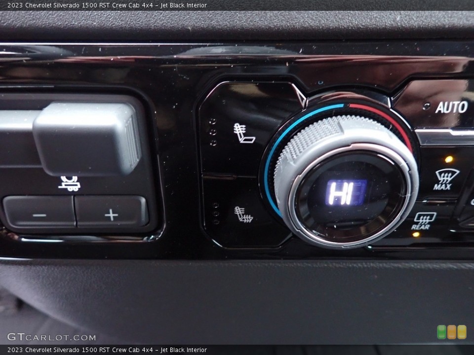 Jet Black Interior Controls for the 2023 Chevrolet Silverado 1500 RST Crew Cab 4x4 #145522364