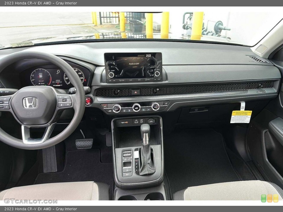 Gray Interior Dashboard for the 2023 Honda CR-V EX AWD #145522610