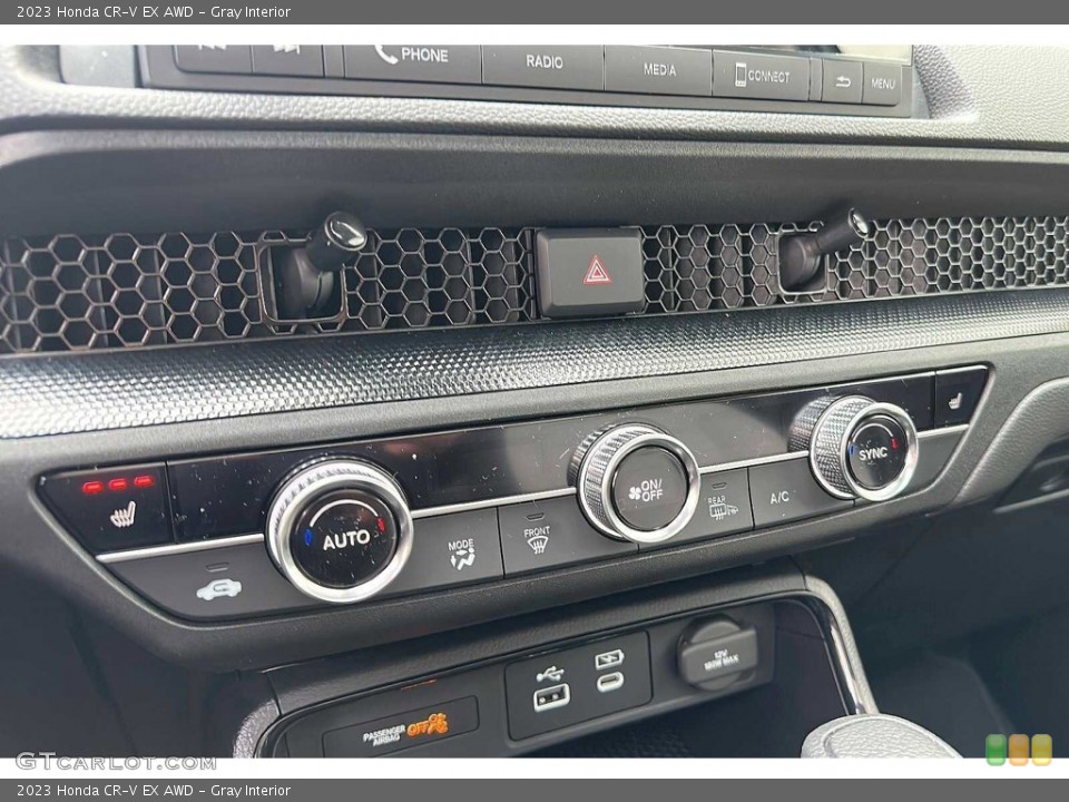 Gray Interior Controls for the 2023 Honda CR-V EX AWD #145522730