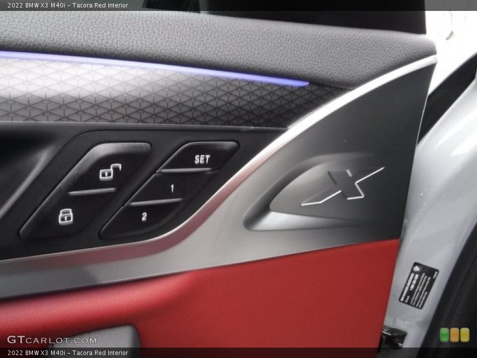 Tacora Red Interior Door Panel for the 2022 BMW X3 M40i #145522916