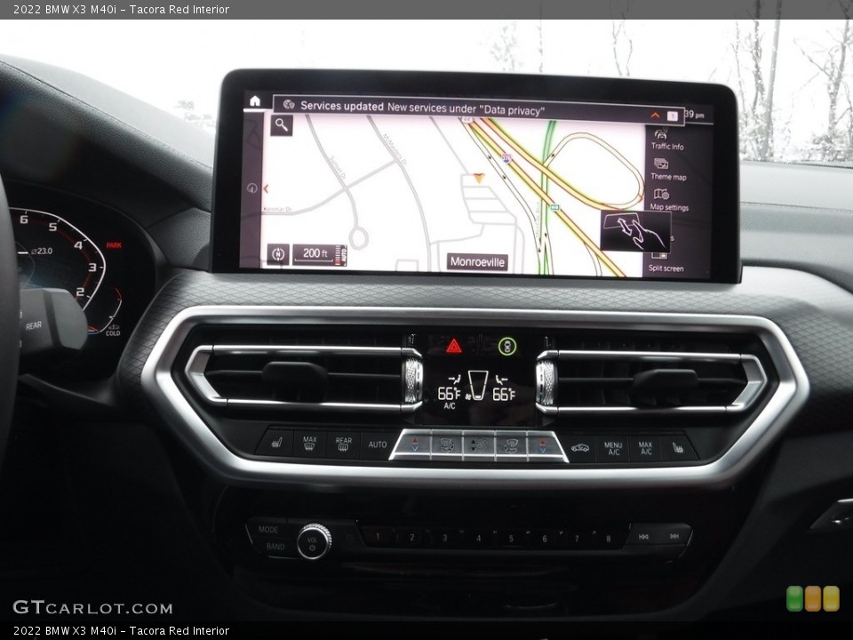 Tacora Red Interior Navigation for the 2022 BMW X3 M40i #145523036