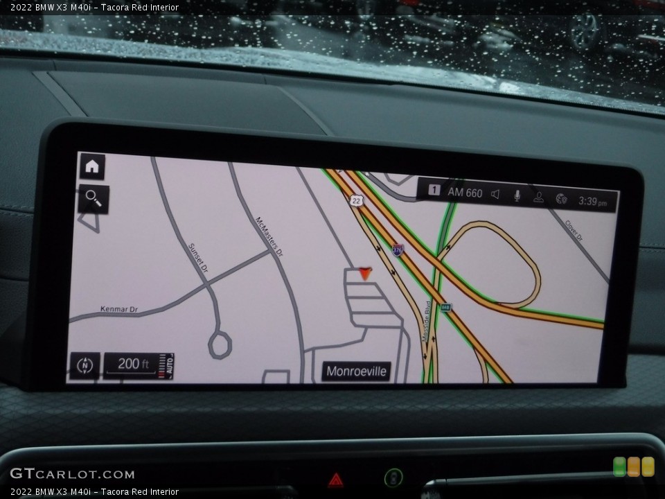 Tacora Red Interior Navigation for the 2022 BMW X3 M40i #145523078