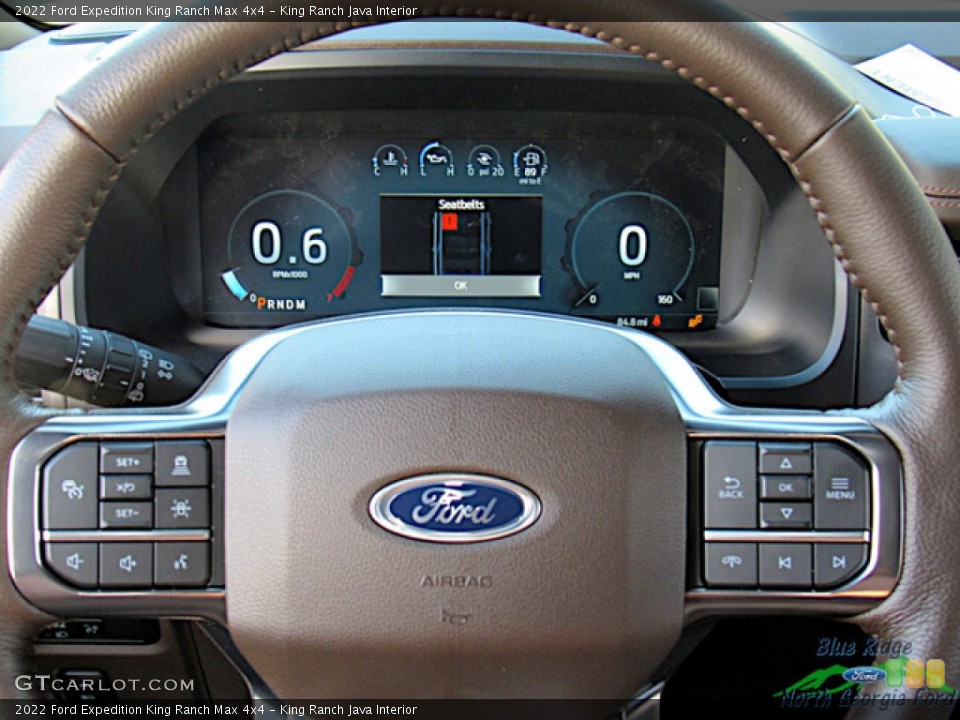 King Ranch Java Interior Steering Wheel for the 2022 Ford Expedition King Ranch Max 4x4 #145524854