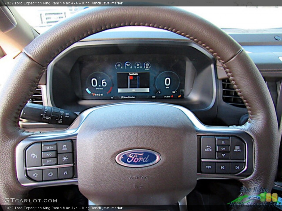 King Ranch Java Interior Steering Wheel for the 2022 Ford Expedition King Ranch Max 4x4 #145524878