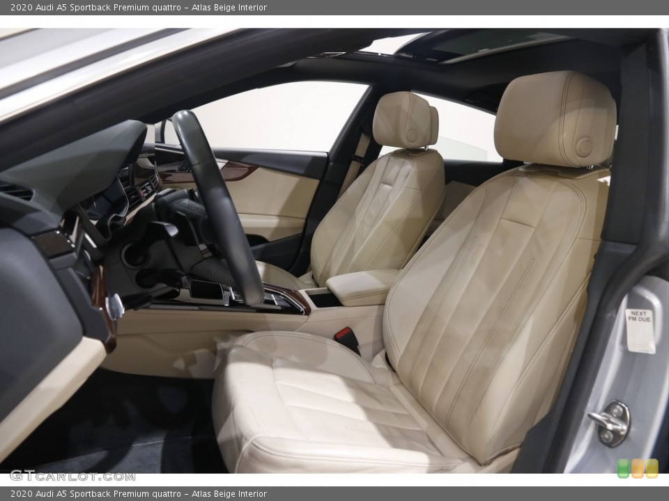 Atlas Beige Interior Front Seat for the 2020 Audi A5 Sportback Premium quattro #145526240