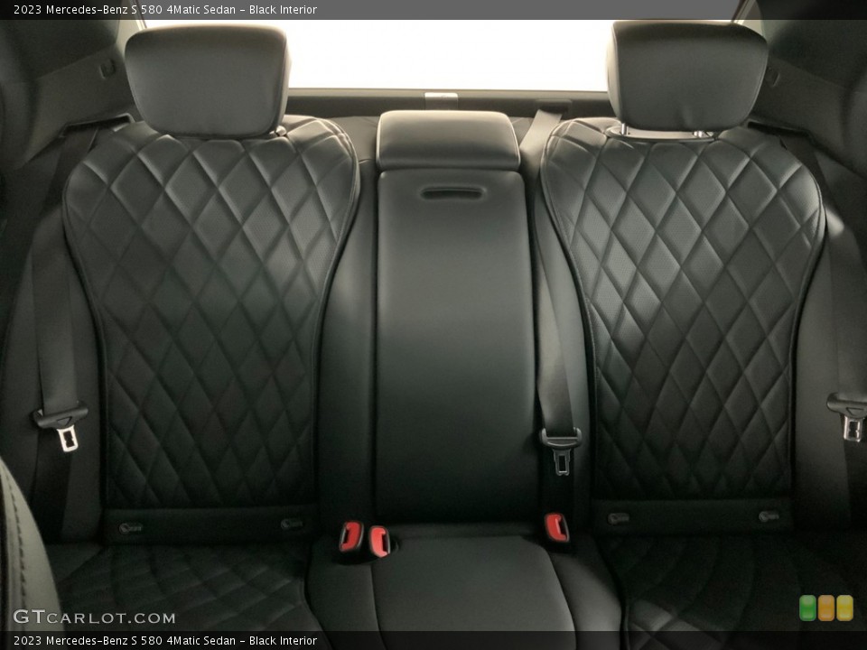 Black Interior Rear Seat for the 2023 Mercedes-Benz S 580 4Matic Sedan #145526597