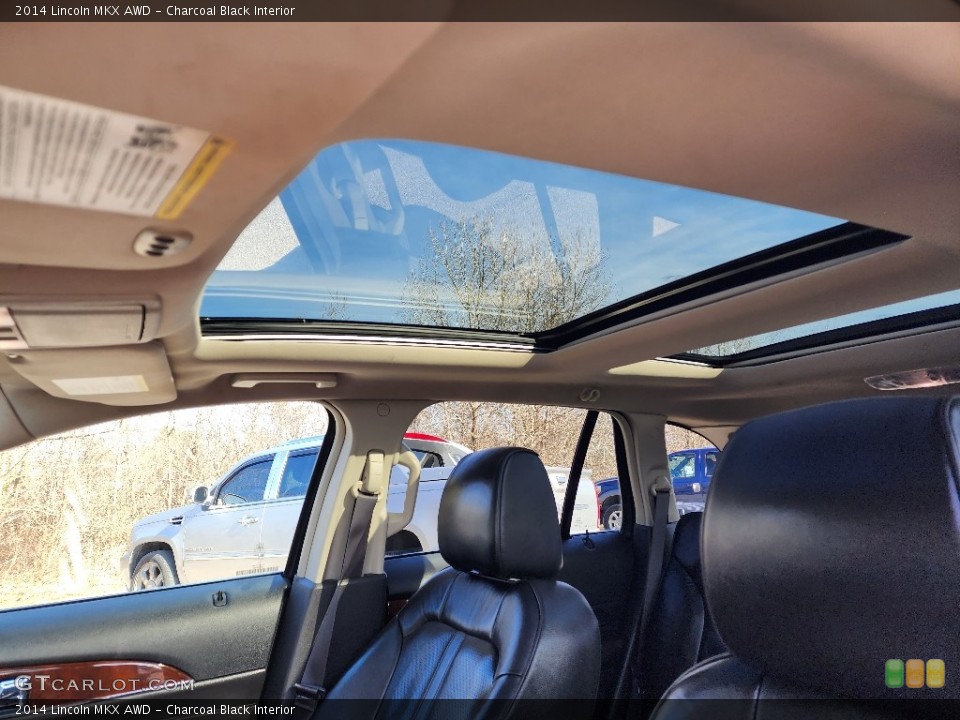 Charcoal Black Interior Sunroof for the 2014 Lincoln MKX AWD #145526783