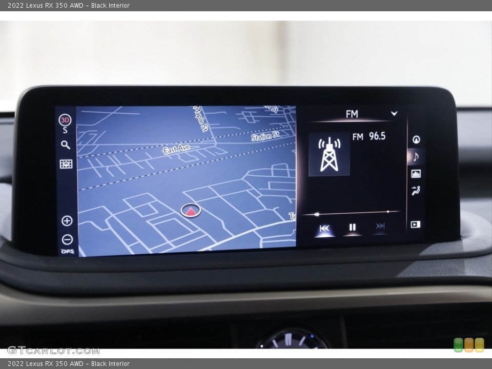 Black Interior Navigation for the 2022 Lexus RX 350 AWD #145526813