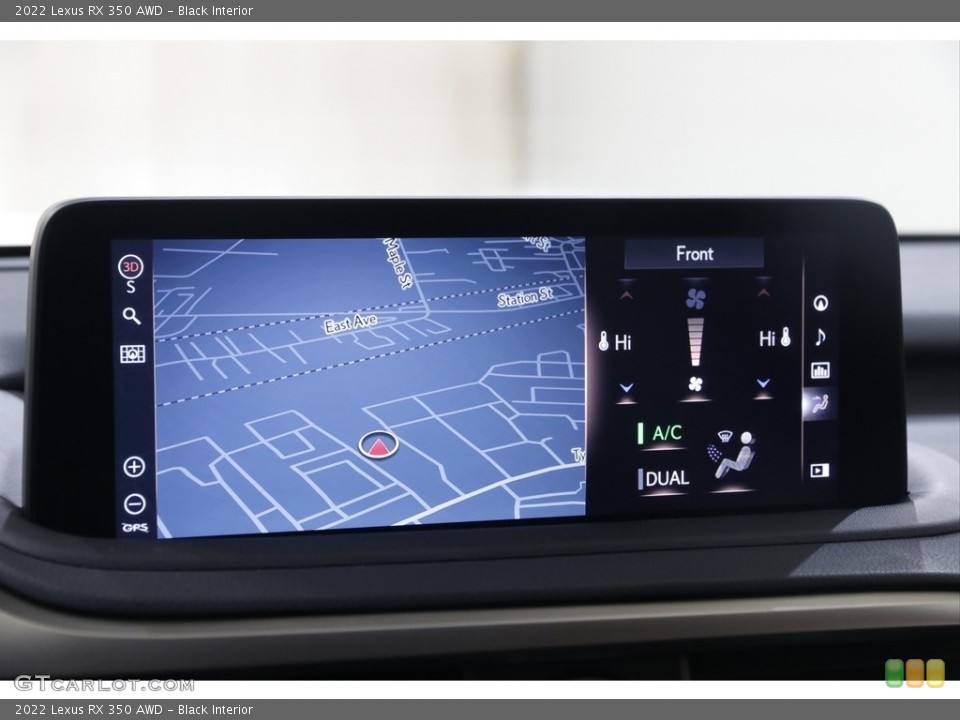 Black Interior Navigation for the 2022 Lexus RX 350 AWD #145526855