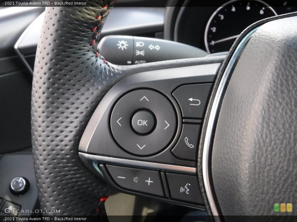 Black/Red Interior Steering Wheel for the 2021 Toyota Avalon TRD #145527437