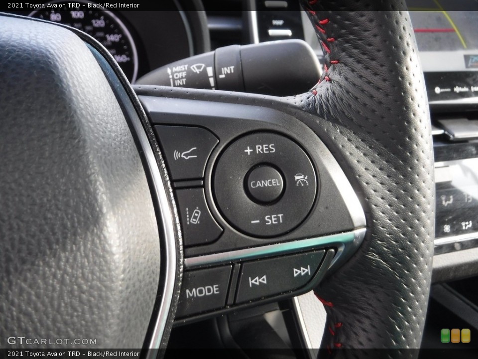 Black/Red Interior Steering Wheel for the 2021 Toyota Avalon TRD #145527458