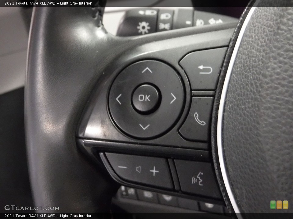 Light Gray Interior Steering Wheel for the 2021 Toyota RAV4 XLE AWD #145527803