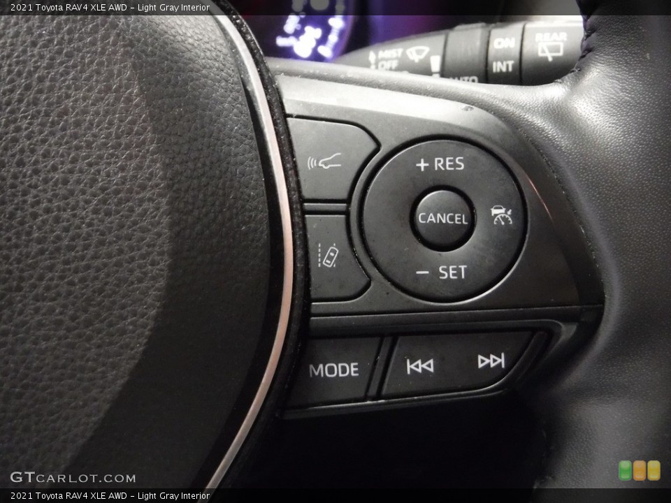 Light Gray Interior Steering Wheel for the 2021 Toyota RAV4 XLE AWD #145527824