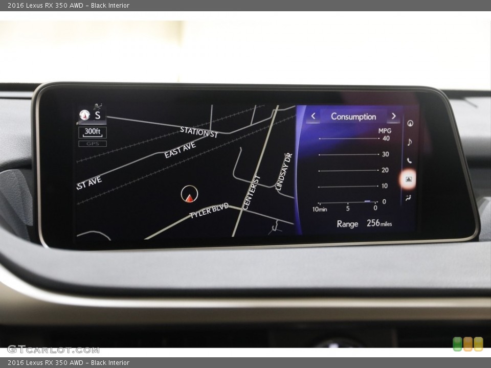 Black Interior Navigation for the 2016 Lexus RX 350 AWD #145527884