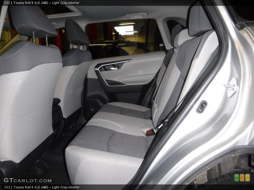 Light Gray Interior Rear Seat for the 2021 Toyota RAV4 XLE AWD #145528145