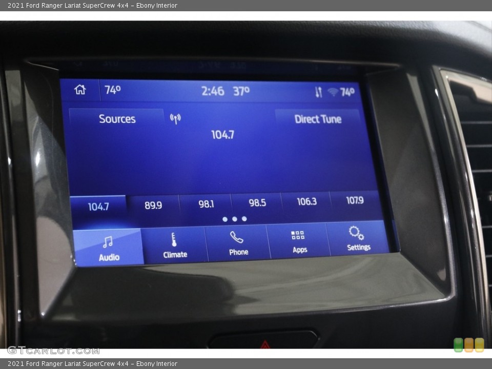 Ebony Interior Controls for the 2021 Ford Ranger Lariat SuperCrew 4x4 #145529438