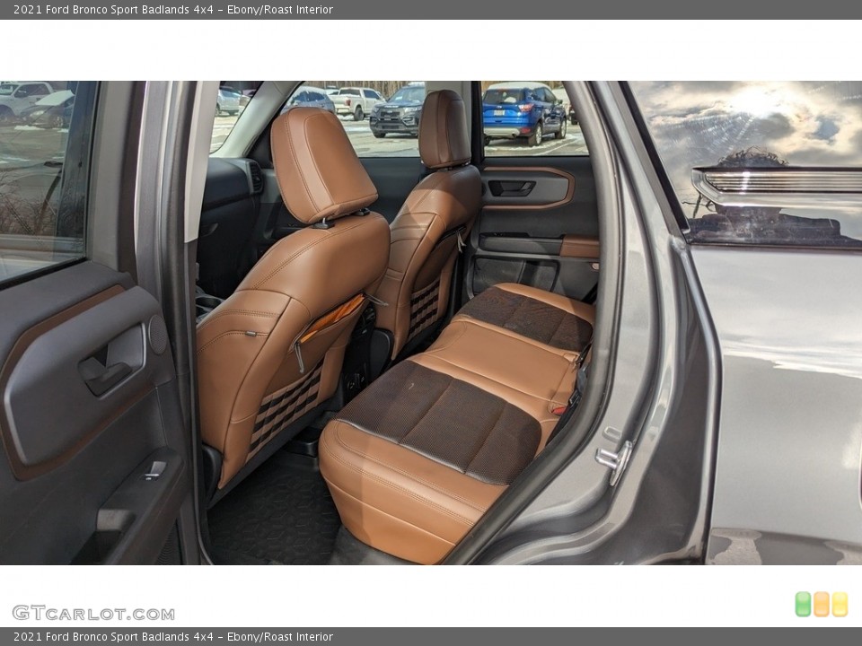 Ebony/Roast Interior Rear Seat for the 2021 Ford Bronco Sport Badlands 4x4 #145530386