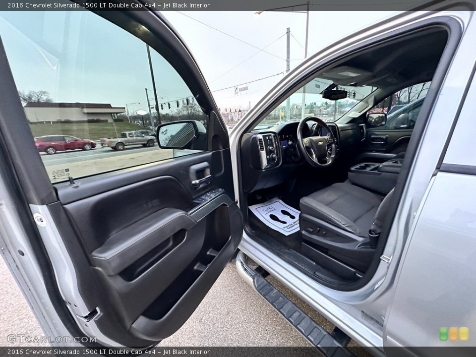 Jet Black Interior Door Panel for the 2016 Chevrolet Silverado 1500 LT Double Cab 4x4 #145531514