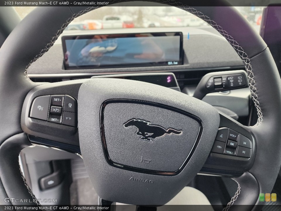 Gray/Metallic Interior Steering Wheel for the 2023 Ford Mustang Mach-E GT eAWD #145532379