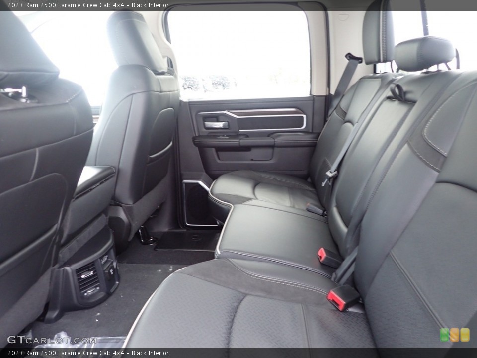 Black Interior Rear Seat for the 2023 Ram 2500 Laramie Crew Cab 4x4 #145532724