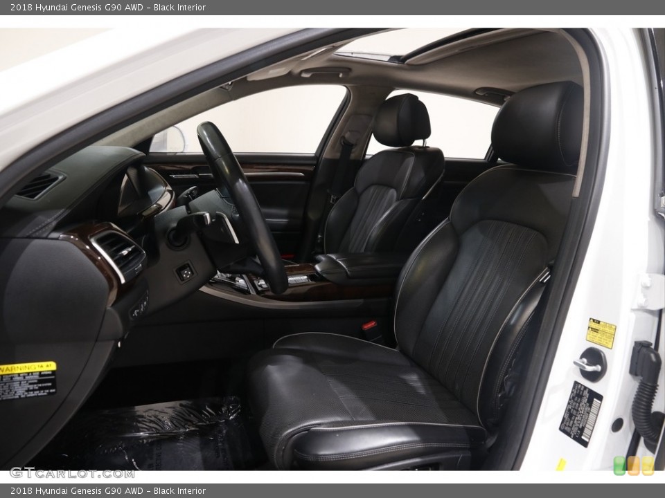 Black Interior Front Seat for the 2018 Hyundai Genesis G90 AWD #145533912
