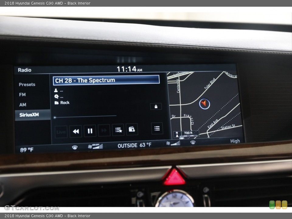 Black Interior Controls for the 2018 Hyundai Genesis G90 AWD #145534032