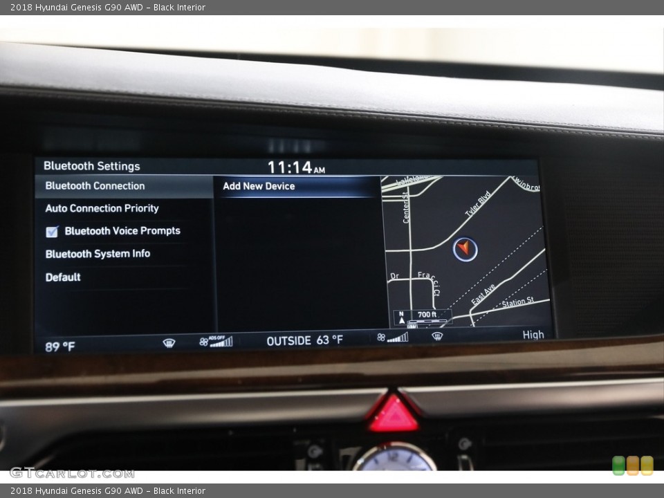 Black Interior Controls for the 2018 Hyundai Genesis G90 AWD #145534053