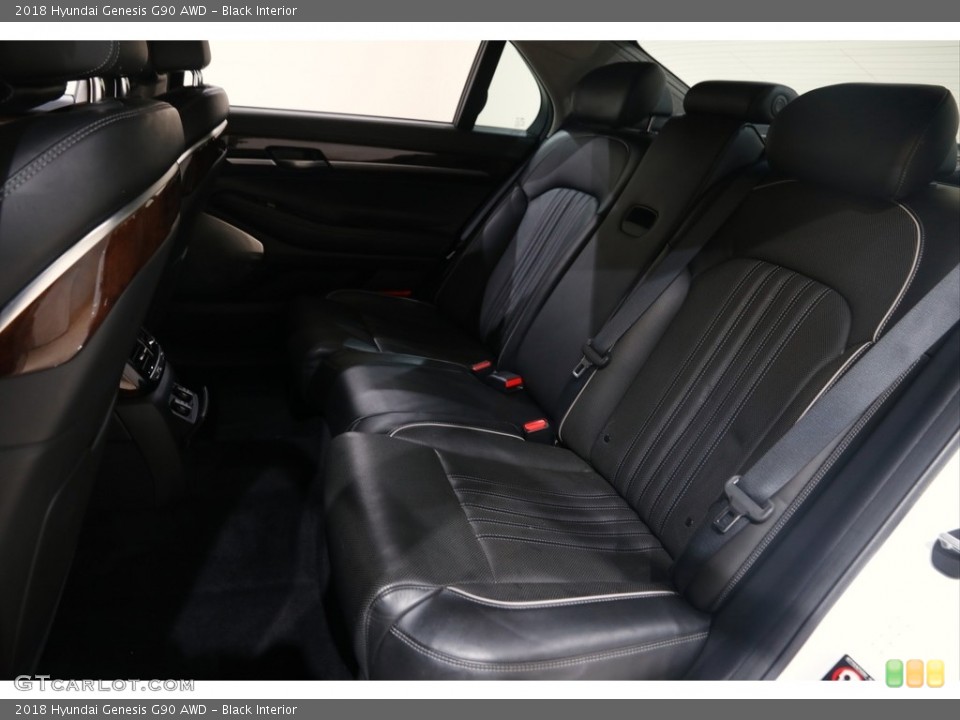 Black Interior Rear Seat for the 2018 Hyundai Genesis G90 AWD #145534230