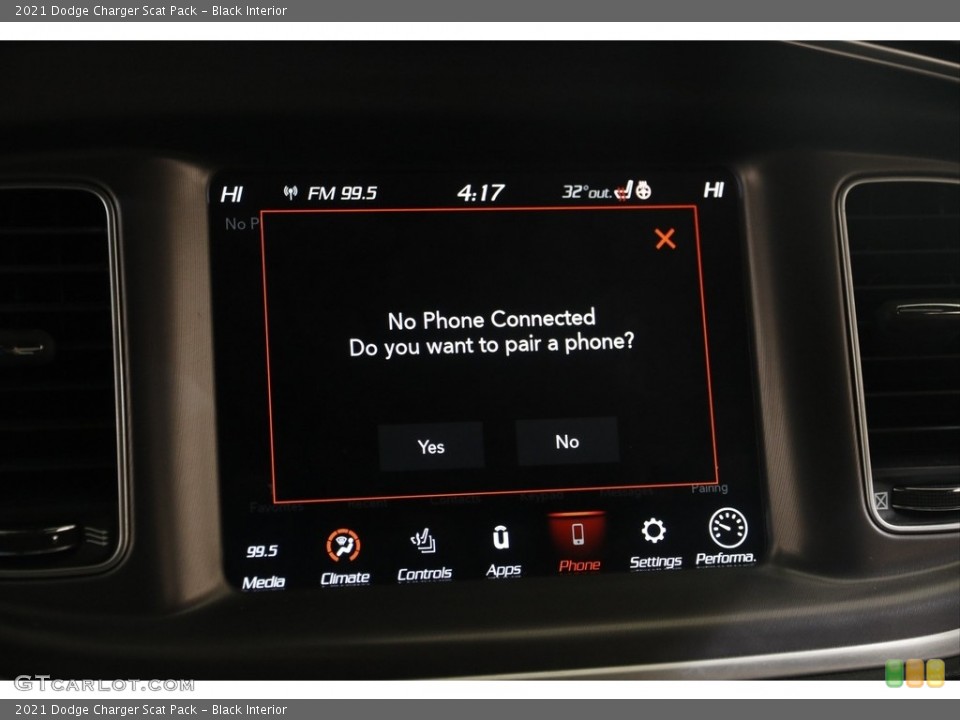 Black Interior Controls for the 2021 Dodge Charger Scat Pack #145536624