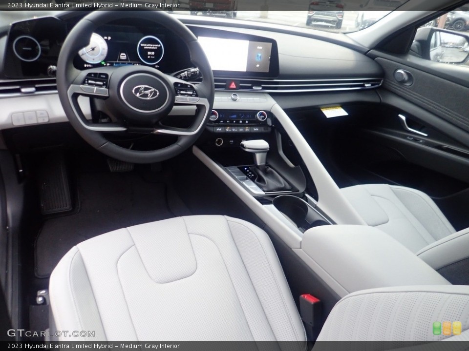 Medium Gray Interior Photo for the 2023 Hyundai Elantra Limited Hybrid #145537510