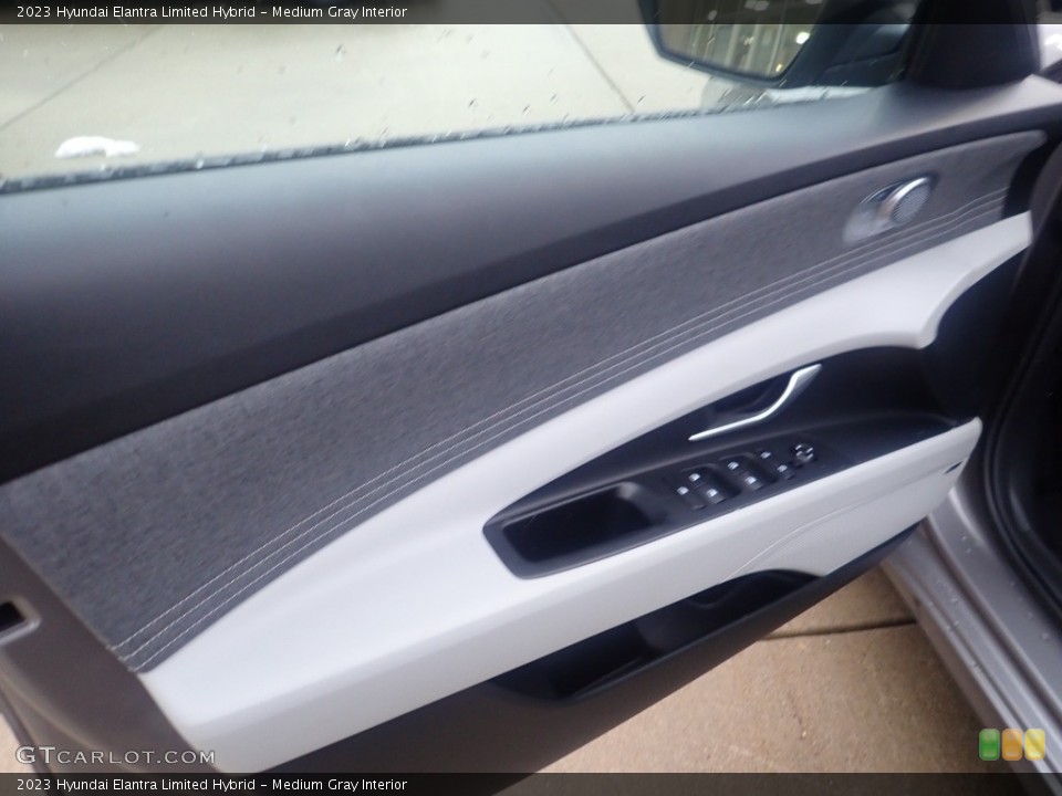 Medium Gray Interior Door Panel for the 2023 Hyundai Elantra Limited Hybrid #145537534