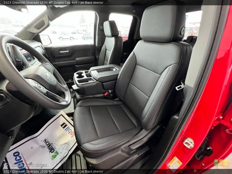 Jet Black Interior Photo for the 2023 Chevrolet Silverado 1500 WT Double Cab 4x4 #145537612