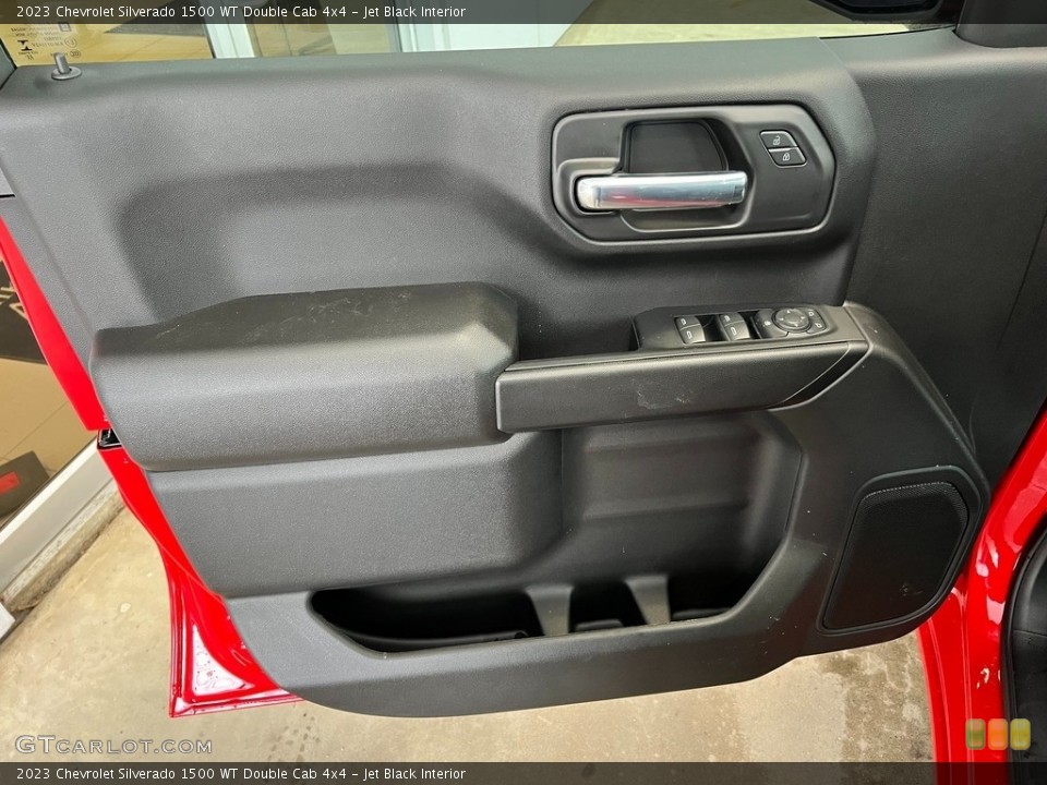 Jet Black Interior Door Panel for the 2023 Chevrolet Silverado 1500 WT Double Cab 4x4 #145537645