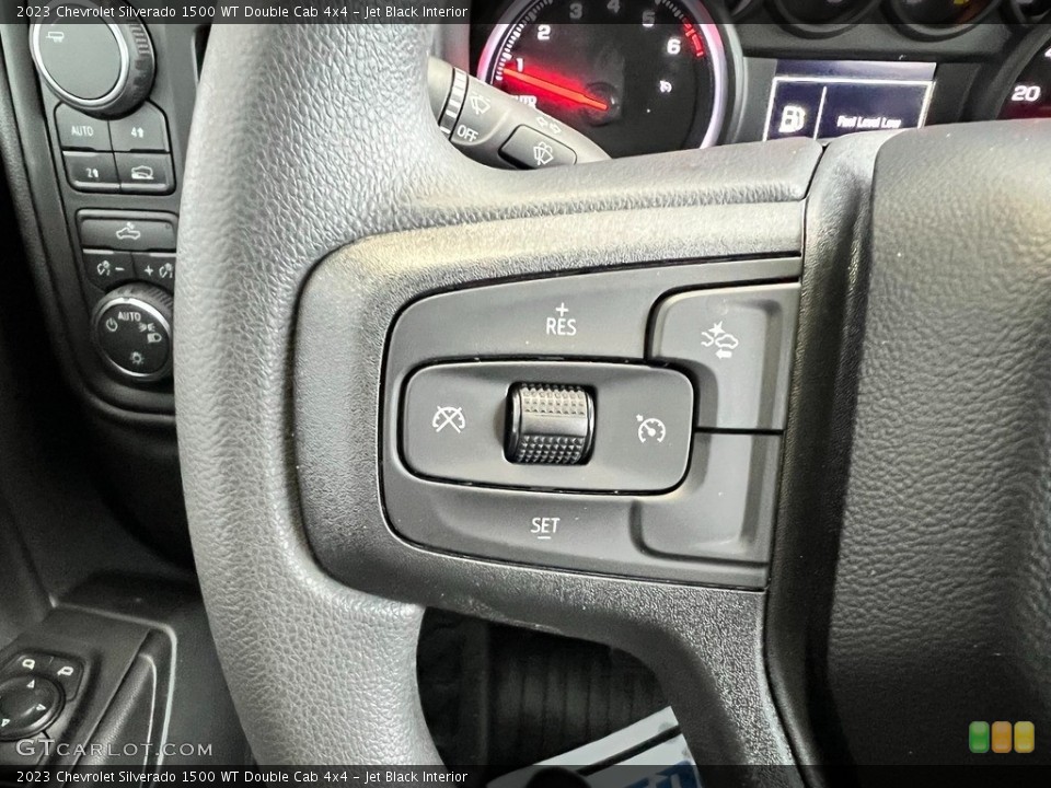 Jet Black Interior Steering Wheel for the 2023 Chevrolet Silverado 1500 WT Double Cab 4x4 #145537726
