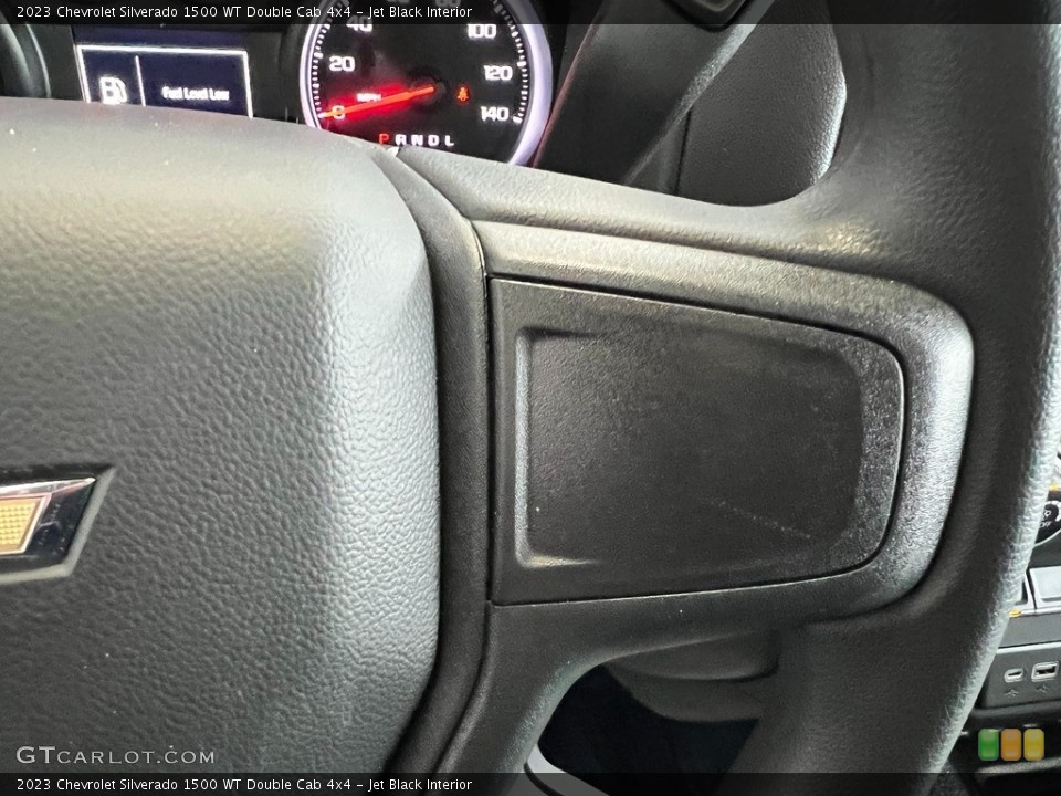 Jet Black Interior Steering Wheel for the 2023 Chevrolet Silverado 1500 WT Double Cab 4x4 #145537753