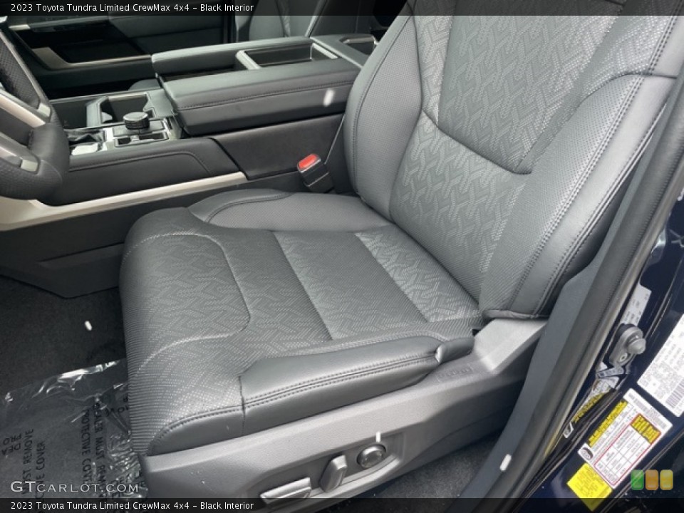 Black Interior Front Seat for the 2023 Toyota Tundra Limited CrewMax 4x4 #145537759