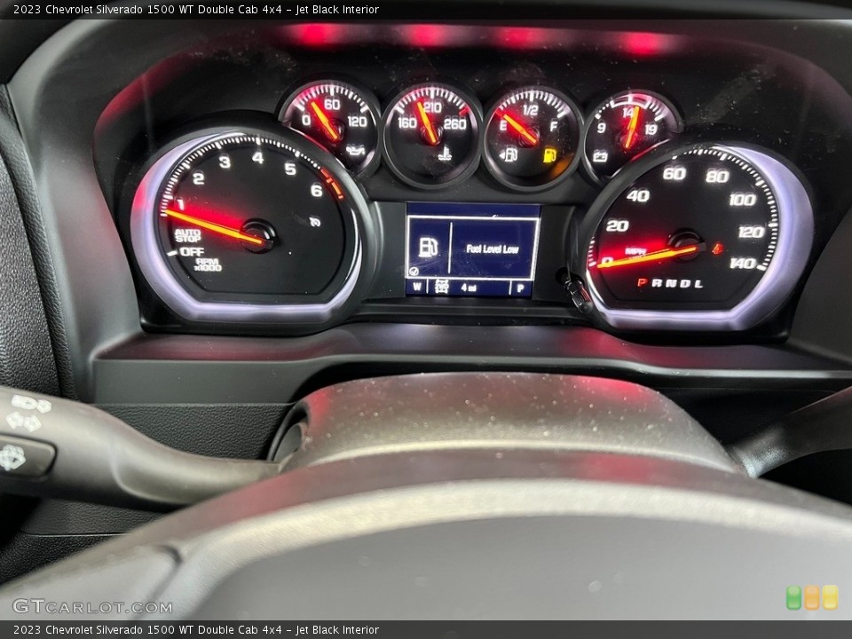 Jet Black Interior Gauges for the 2023 Chevrolet Silverado 1500 WT Double Cab 4x4 #145537780
