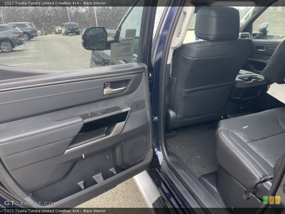 Black Interior Rear Seat for the 2023 Toyota Tundra Limited CrewMax 4x4 #145537786
