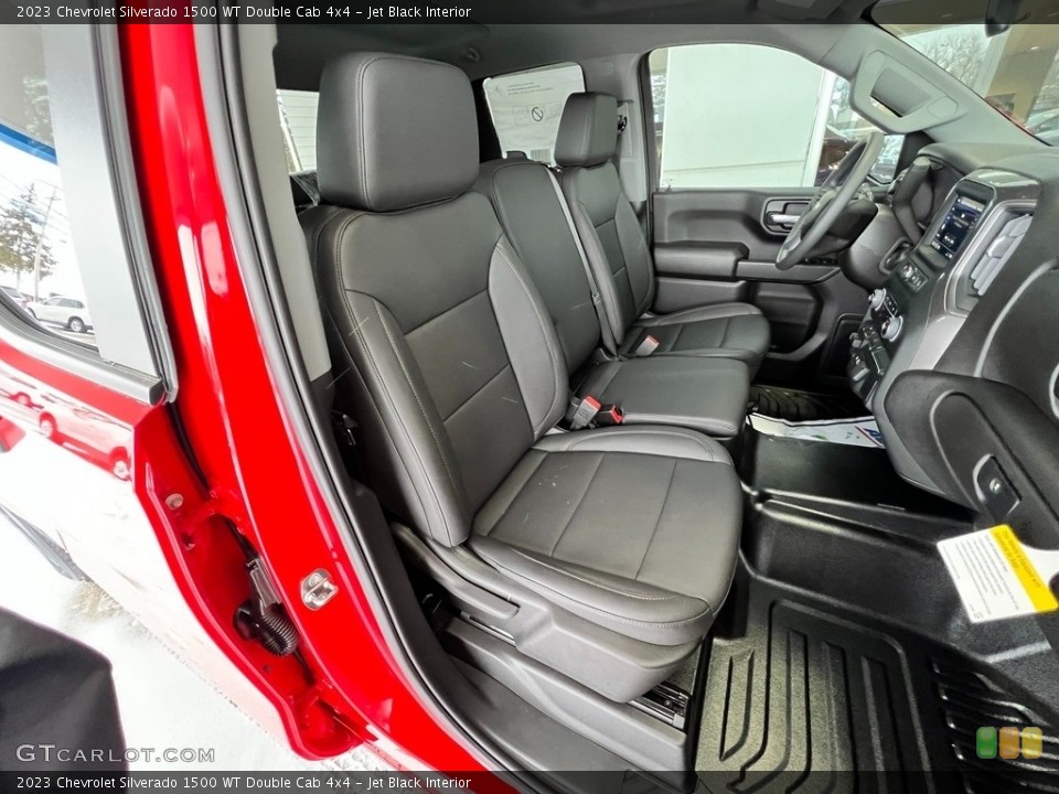 Jet Black Interior Front Seat for the 2023 Chevrolet Silverado 1500 WT Double Cab 4x4 #145537903
