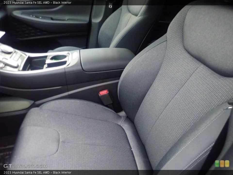 Black Interior Front Seat for the 2023 Hyundai Santa Fe SEL AWD #145537933