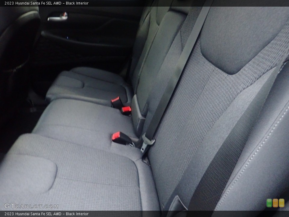 Black Interior Rear Seat for the 2023 Hyundai Santa Fe SEL AWD #145537957